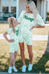Mama Tie-Dye Print T Shirt And Shorts Set